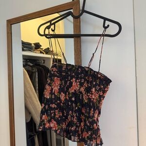 Free People Tank Crop Top Floral